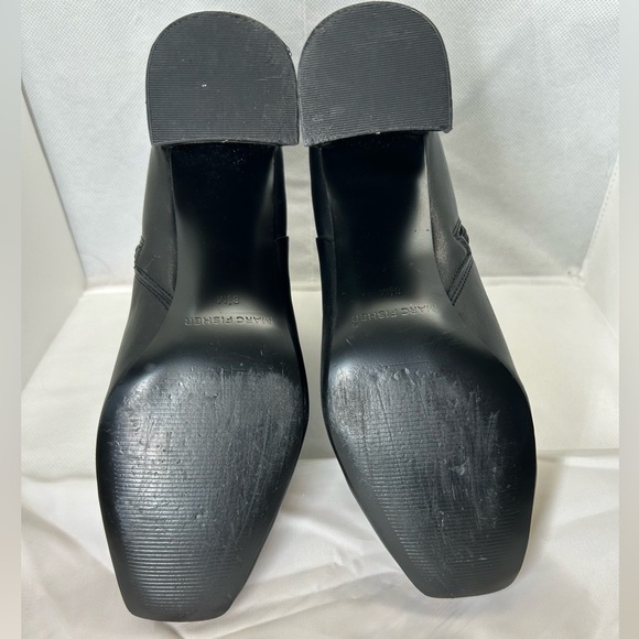 Marc Fisher Fellie Bootie Ankle Boot Black Leather Sz 8.5 - Picture 7 of 9